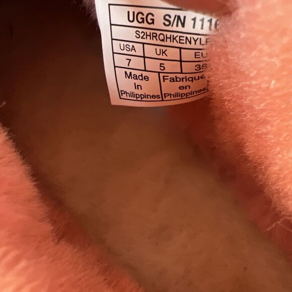 New Womens Ugg Boots Sz 7 Classic Ultra Mini Pink Suede Wool Ankle UGG Australia - Picture 13 of 15